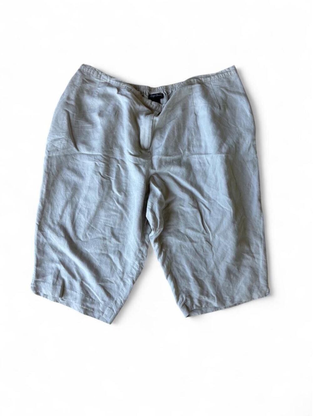 Vintage Maggie Barnes plus size linen capris